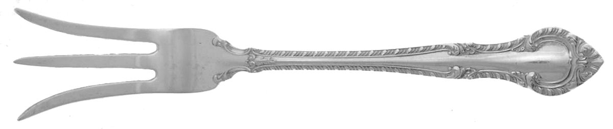 English Gadroon (Sterling, 1939, No Monos) Lemon Fork by Gorham Silver-1