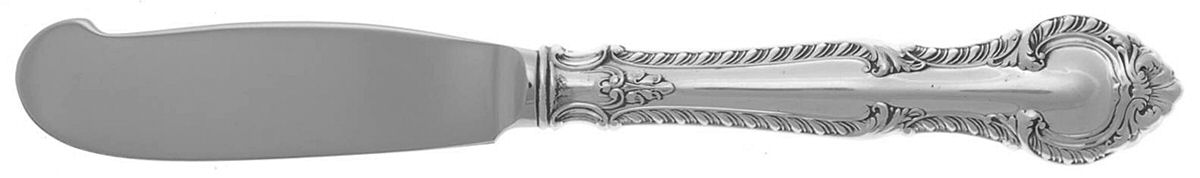 English Gadroon (Sterling, 1939, No Monos) Butter Spreader Hollow Hdl-Paddle/Stainless Blade by Gorham Silver-1