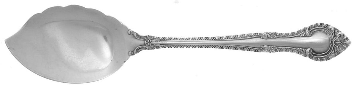 English Gadroon (Sterling, 1939, No Monos) Large Solid Jelly Server by Gorham Silver-1