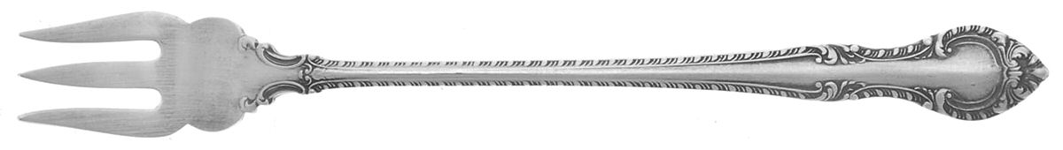 English Gadroon (Sterling, 1939, No Monos) Cocktail/Seafood Fork by Gorham Silver-1