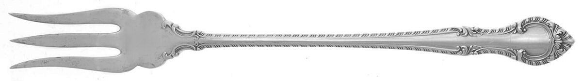 English Gadroon (Sterling, 1939, No Monos) Short Handle Pickle/Olive Fork by Gorham Silver-1