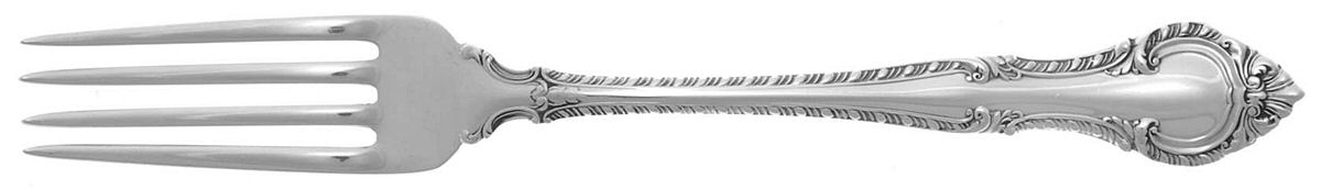 English Gadroon (Sterling, 1939, No Monos) Fork by Gorham Silver-1