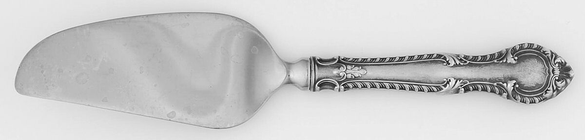 English Gadroon (Sterling, 1939, No Monos) Cheese Knife with Stainless Blade by Gorham Silver-1