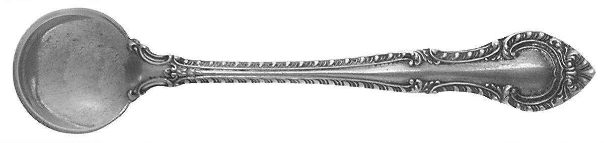 English Gadroon (Sterling, 1939, No Monos) Individual Salt Spoon by Gorham Silver-1