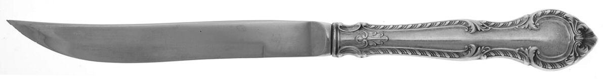 English Gadroon (Sterling, 1939, No Monos) Individual Steak Knife w/Bevel Blade by Gorham Silver-1