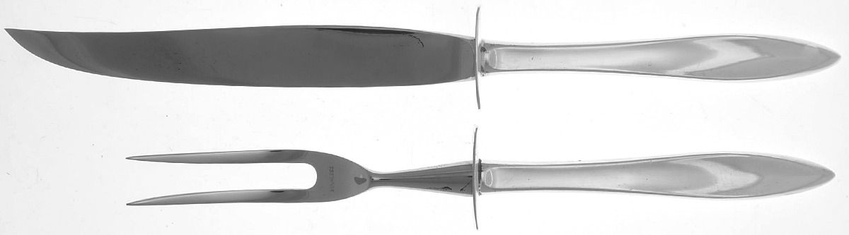 Esprit (Sterling, 1963) 2 Piece Small Carving Set W/ Sterling Guard by Gorham Silver-1