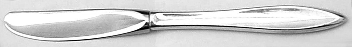 Esprit (Sterling, 1963) Modern Hollow Butter Spreader (Stainless) by Gorham Silver-1