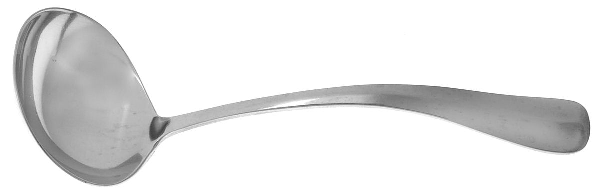 Ethan Allen (Satin Finish, Stainless) Solid Gravy Ladle by Gorham Silver-1