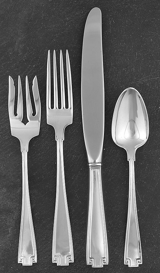 Etruscan (Sterling, 1913) 4 Piece Place Size Setting by Gorham Silver-1