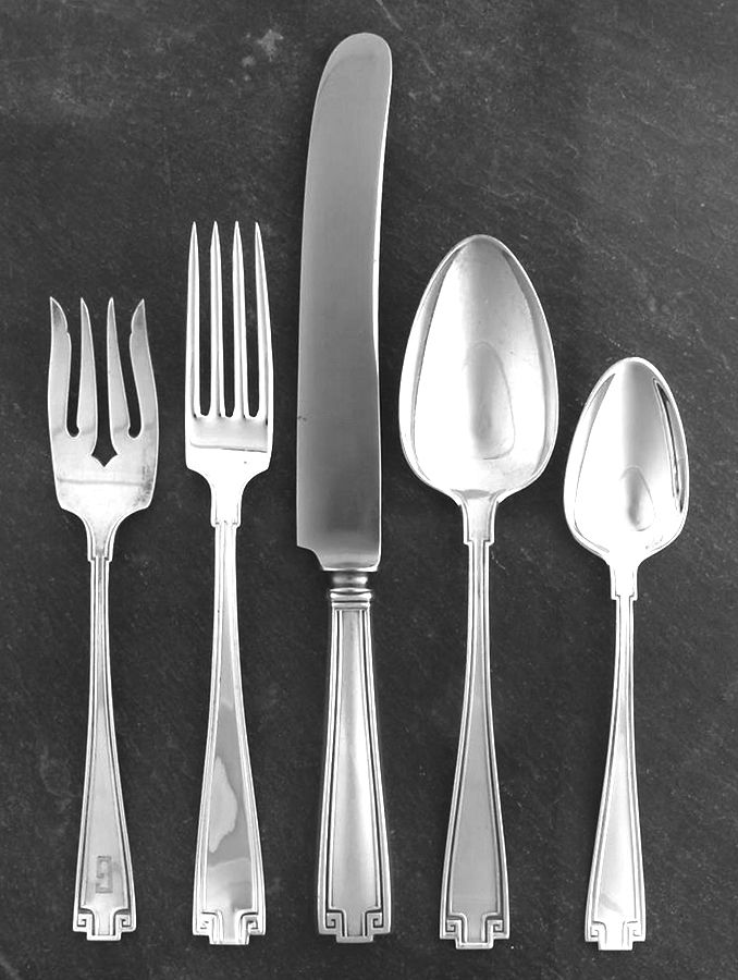 Etruscan (Sterling, 1913) 32  Piece Estate Set by Gorham Silver-1