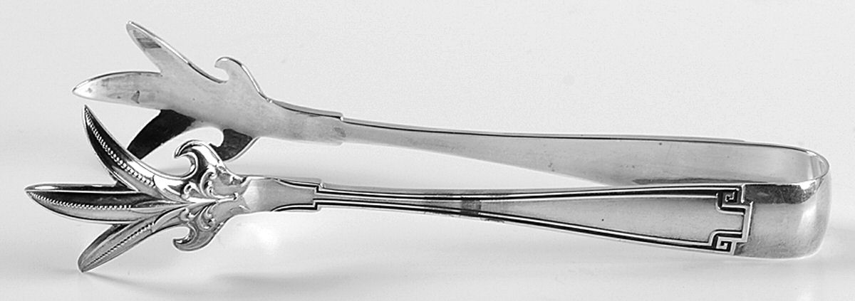Etruscan (Sterling, 1913) Large Ice Serving Tongs by Gorham Silver-1