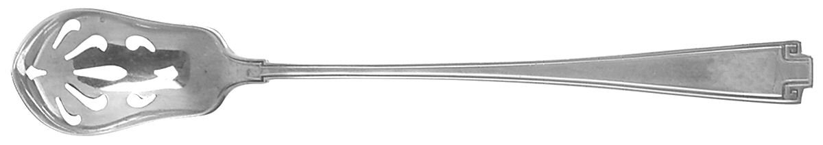 Etruscan (Sterling, 1913) Pierced Bowl Short Handle Olive Spoon by Gorham Silver-1