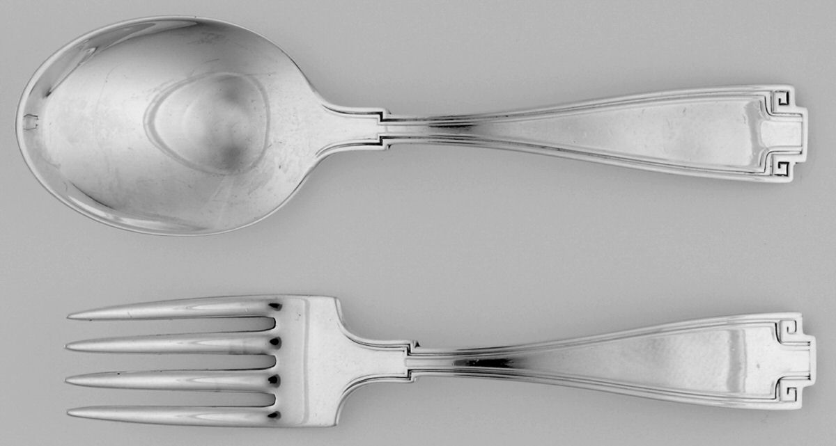 Etruscan (Sterling, 1913) 2 Pc Baby Set (BF, BS) by Gorham Silver-1