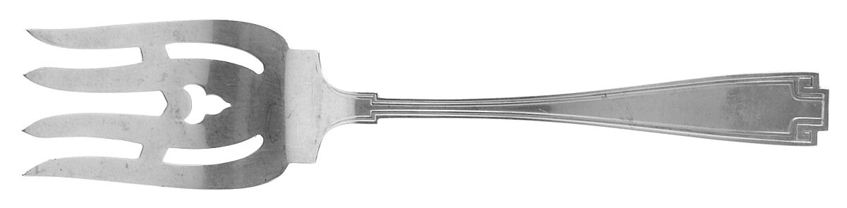 Etruscan (Sterling, 1913) Medium Solid Cold Meat Serving Fork by Gorham Silver-1
