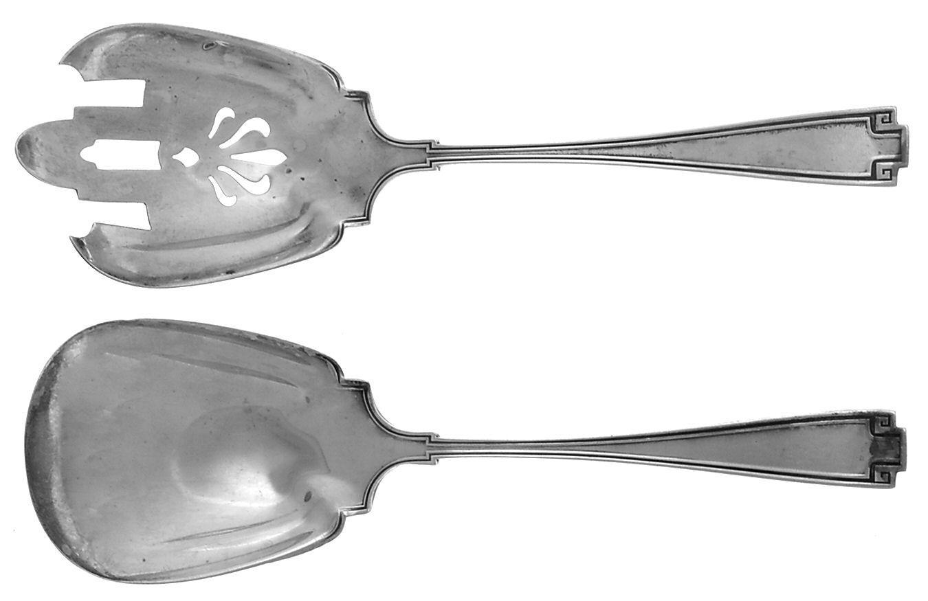 Etruscan (Sterling, 1913) (2 Pc) Solid Salad Set by Gorham Silver-1