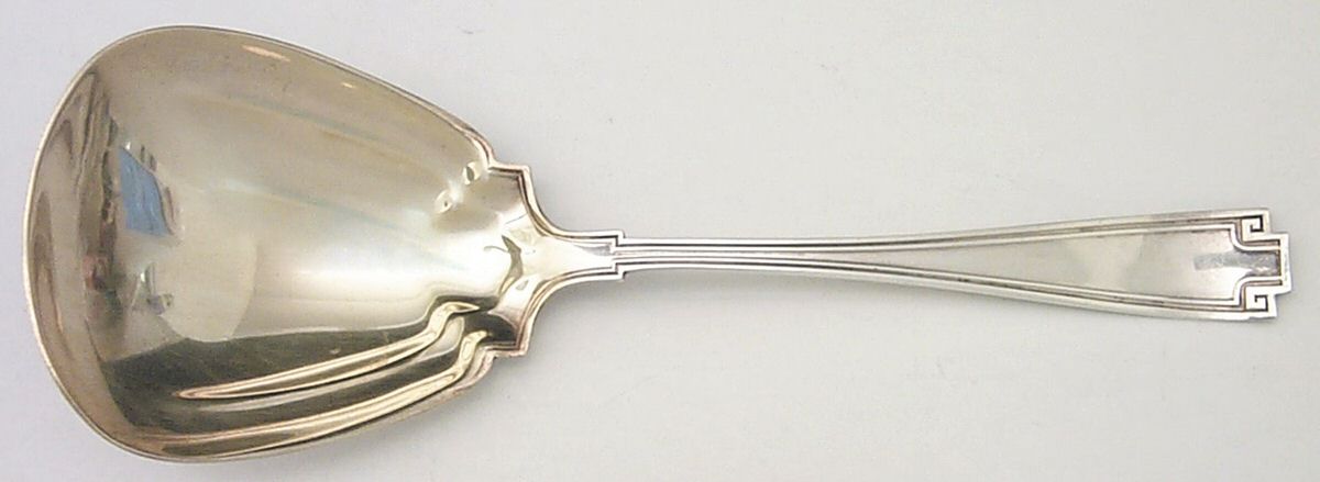 Etruscan (Sterling, 1913) Large Solid Berry/Casserole Spoon by Gorham Silver-1