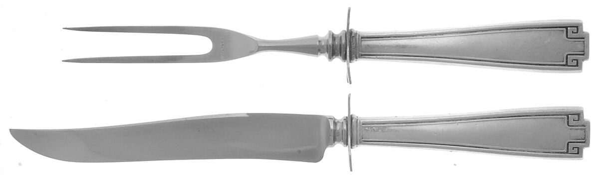 Etruscan (Sterling, 1913) Small Stainless Blade 2-Piece Steak Carving Set by Gorham Silver-1