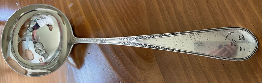 Eva (Sterling, 1870) Small Solid Soup Ladle by Gorham Silver-1