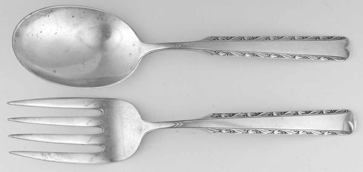 Eventide (Sterling, 1936, No Monograms) Solid Serving Set by Gorham Silver-1