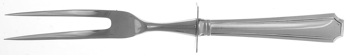 Fairfax (Sterling, 1910, No Monograms) Small Steak Carving Fork with Stainless Prongs by Gorham Silver-1