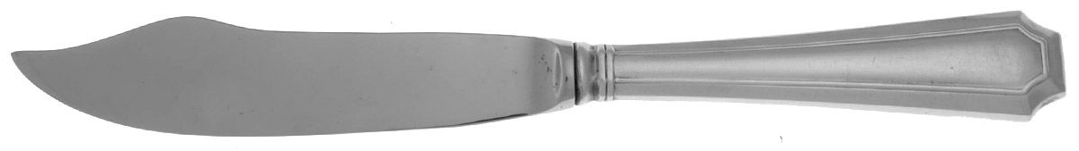 Fairfax (Sterling, 1910, Monograms) Individual Fish Knife with Stainless Blade by Gorham Silver-1