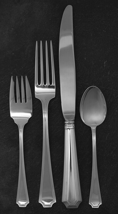 Fairfax (Sterling, 1910, No Monograms) 4 Piece Dinner Size Setting by Gorham Silver-1