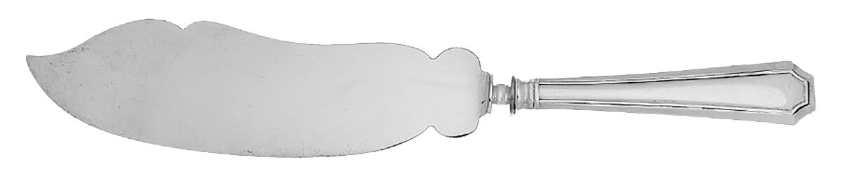 Fairfax (Sterling, 1910, Monograms) Large Ice Cream Slicer with Silverplate Blade by Gorham Silver-1