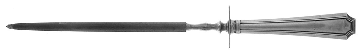 Fairfax (Sterling, 1910, No Monograms) Large Steel Rod Knife Sharpener by Gorham Silver-1