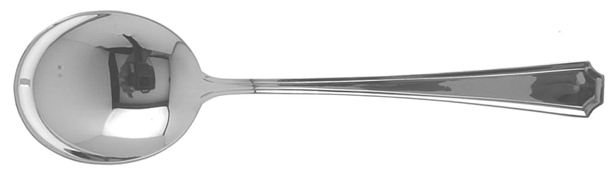 Fairfax (Sterling, 1910, No Monograms) Round Bowl Soup Spoon (Cream Soup) by Gorham Silver-1