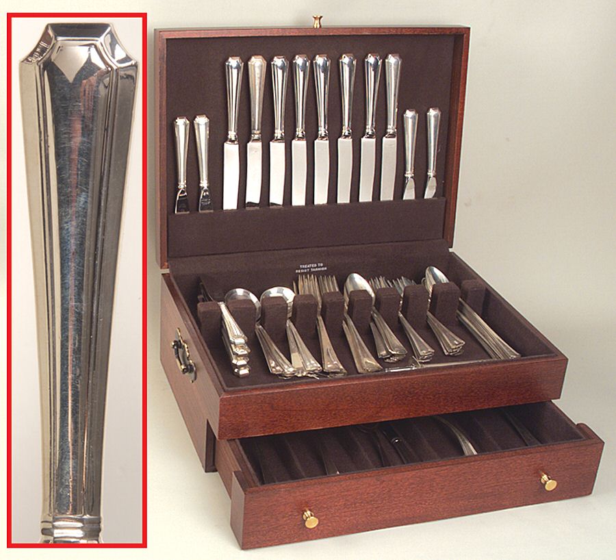 Fairfax (Sterling, 1910, No Monograms) 63 Piece Set by Gorham Silver-1
