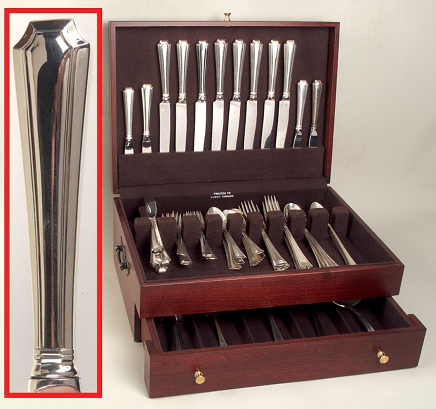 Fairfax (Sterling, 1910, No Monograms) 54 Piece Set by Gorham Silver-1