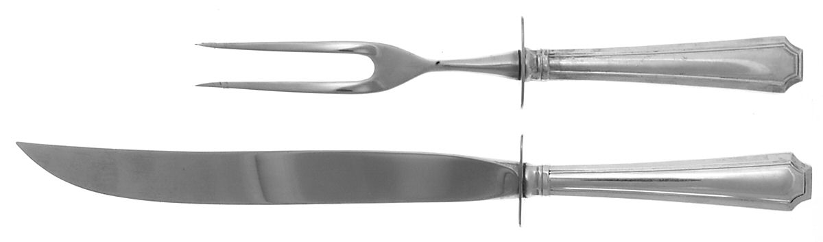 Fairfax (Sterling, 1910, No Monograms) Small Stainless Blade 2-Piece Steak Carving Set by Gorham Silver-1