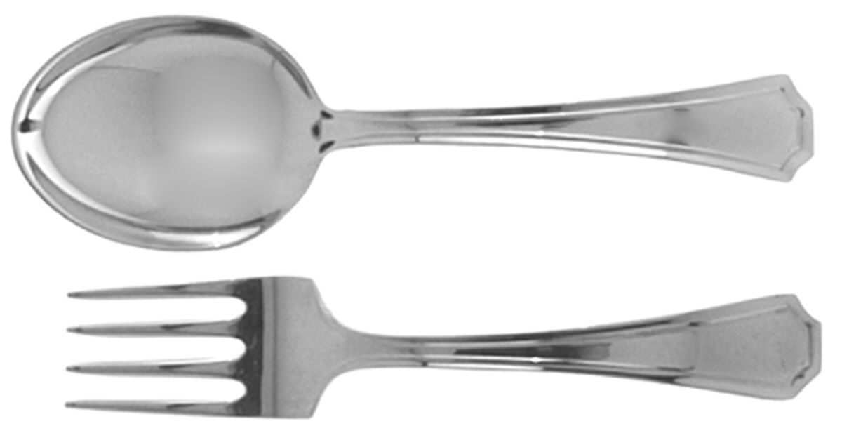 Fairfax (Sterling, 1910, No Monograms) 2 Pc Baby Set (BF, BS) by Gorham Silver-1
