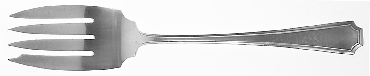 Fairfax (Sterling, 1910, No Monograms) Medium Solid Cold Meat Serving Fork by Gorham Silver-1