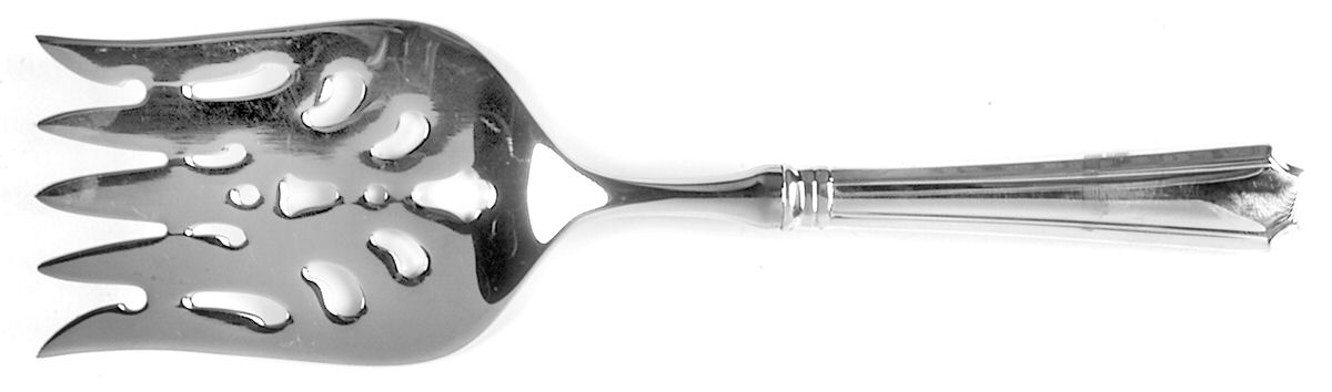 Fairfax (Sterling, 1910, No Monograms) Fish Serving Fork with Stainless Tines by Gorham Silver-1