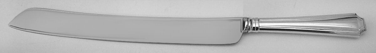 Fairfax (Sterling, 1910, No Monograms) Wedding Cake Knife with Stainless Blade by Gorham Silver-1