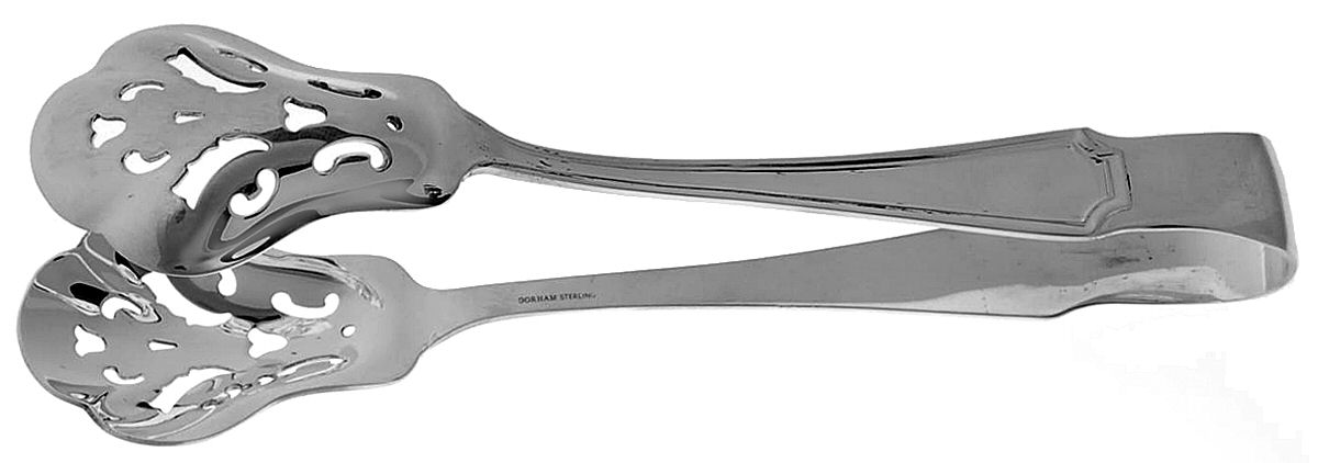 Fairfax (Sterling, 1910, No Monograms) Large Ice Serving Tongs by Gorham Silver-1