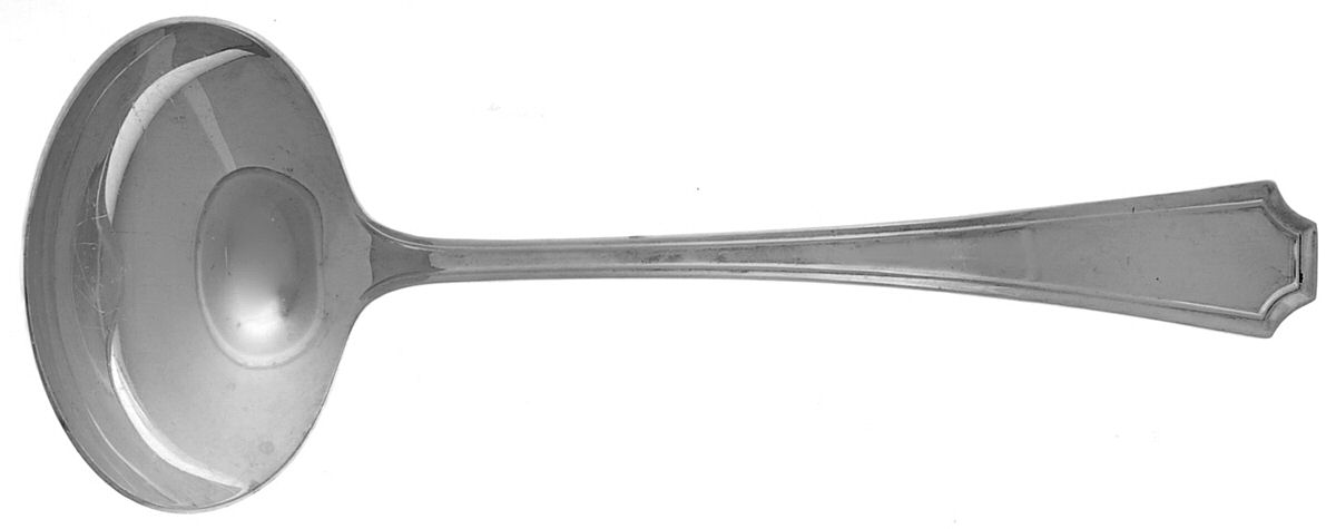 Fairfax (Sterling, 1910, No Monograms) Solid Gravy Ladle by Gorham Silver-1