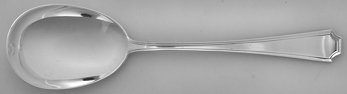 Fairfax (Sterling, 1910, No Monograms) Solid Salad Serving Spoon by Gorham Silver-1