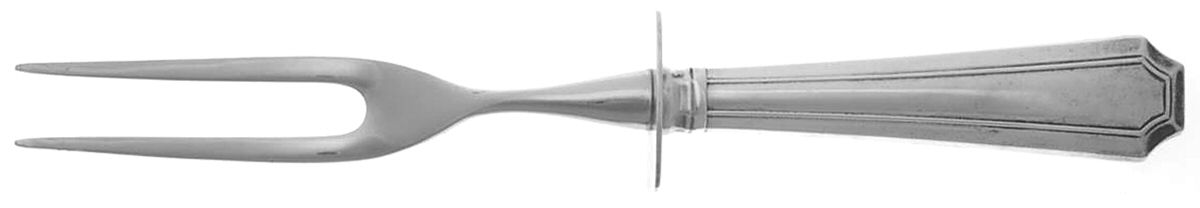 Fairfax (Sterling, 1910, No Monograms) Small Steak Carving Fork with Stainless Prongs by Gorham Silver-1