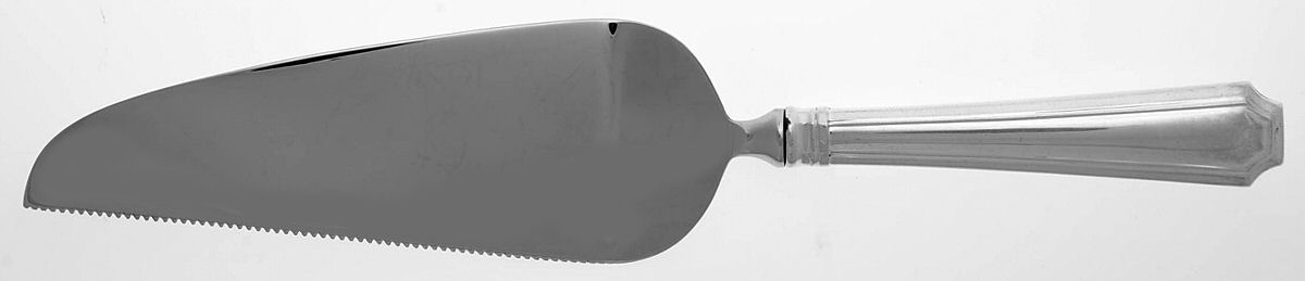 Fairfax (Sterling, 1910, No Monograms) Pie and Cake Server with Stainless Blade by Gorham Silver-1
