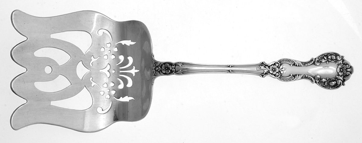 Fleury (Sterling, 1909, No Monograms) Large Solid Asparagus Serving Fork by Gorham Silver-1