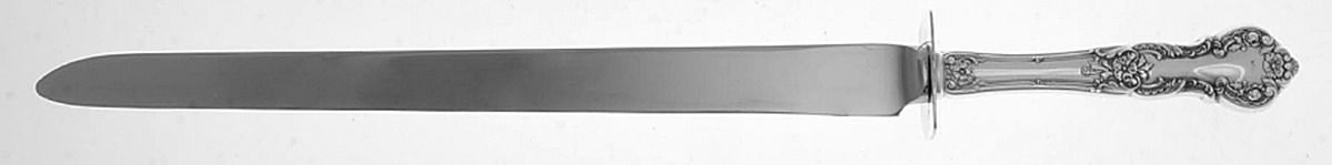 Fleury (Sterling, 1909, No Monograms) Ham Slicer Knife with Stainless Blade by Gorham Silver-1