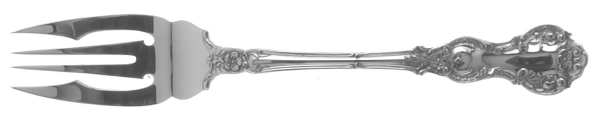 Fleury (Sterling, 1909, No Monograms) Individual Old Style Solid Fish Fork by Gorham Silver-1