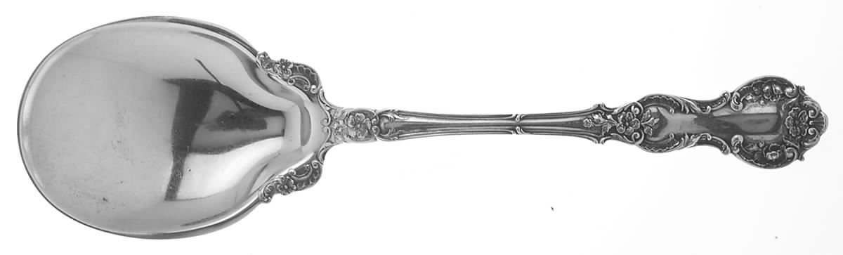 Fleury (Sterling, 1909, No Monograms) Large Solid Berry/Casserole Spoon by Gorham Silver-1