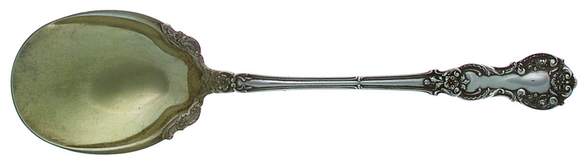 Fleury (Sterling, 1909, No Monograms) Oversize Solid Salad Serving Spoon by Gorham Silver-1