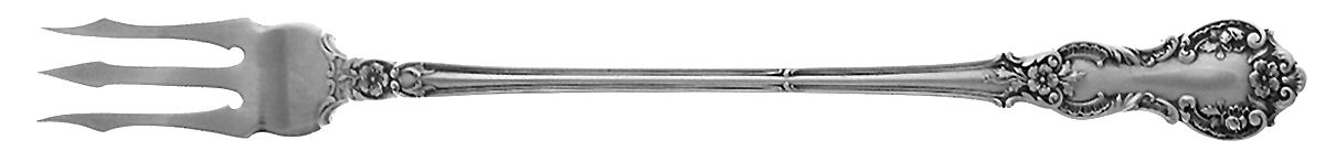Fleury (Sterling, 1909, No Monograms) Long Handle Olive Fork by Gorham Silver-1