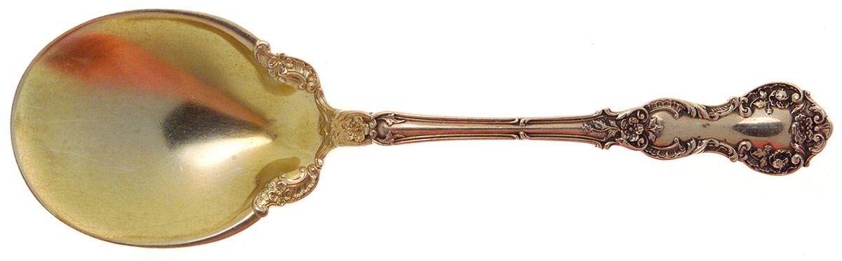 Fleury (Sterling, 1909, No Monograms) Preserve Spoon by Gorham Silver-1