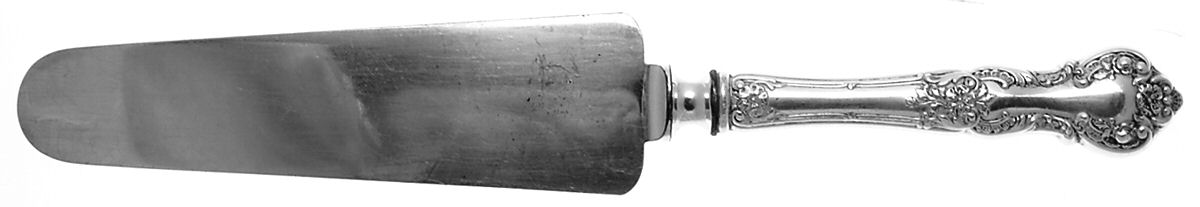 Fleury (Sterling, 1909, No Monograms) Pie Server with Silverplate Blade by Gorham Silver-1