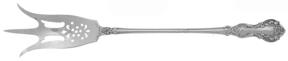 Fleury (Sterling, 1909, No Monograms) Large Lettuce Serving Fork by Gorham Silver-1